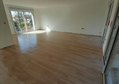 Pose Carrelage imitation parquet format 20x120