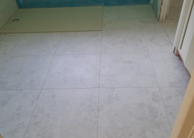 Pose Carrelage Sol Salle de Bain 60x60 à la cale