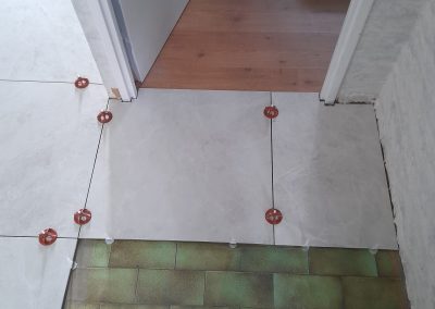 Rénovation sur ancien Carrelage Sol nouveau format 60x60