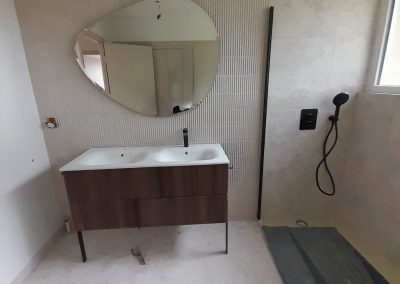Pose Faïence Salle de Bain 60x60 et 30x60 | J.T Carrelage