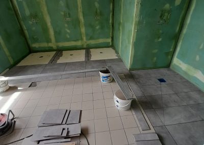 réalisation de quatre douches italiennes