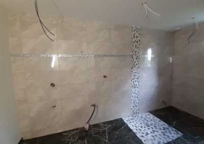 Faïence 30x60 et Frise Mosaïque Salle de Bain