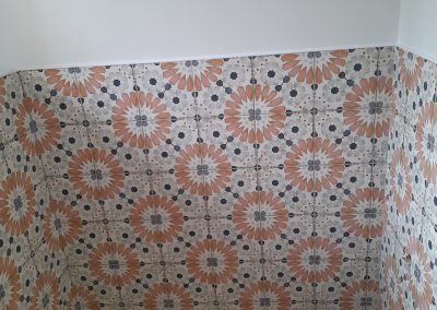 Faïence à Motif fleuri Toilettes format 20x20