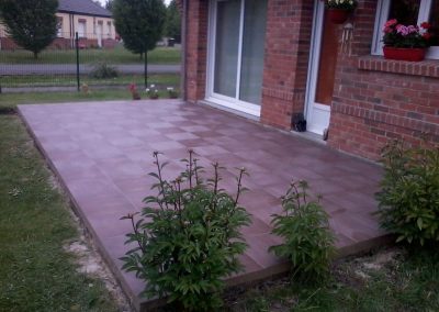 pose terrasse carrelage 45x45